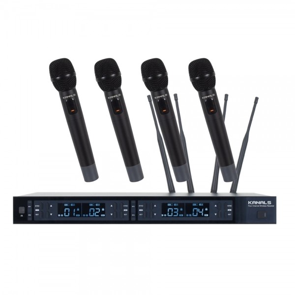 [KANALS]카날스 MW-4000H 4채널 무선 핸드 마이크.32CH